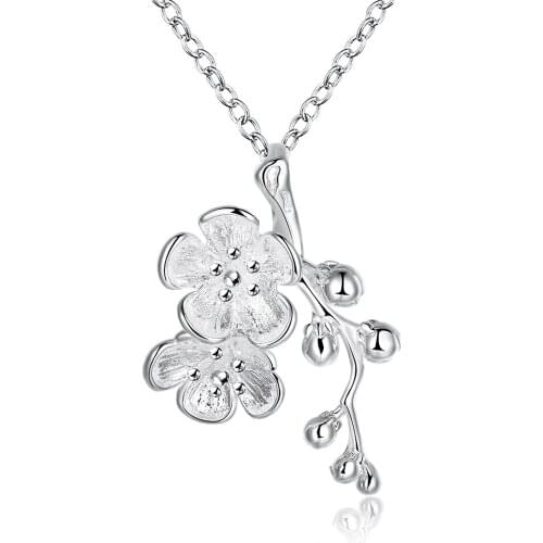 New Arrival Fashion Korean Style 925 Sterling Silver Statement Long Pendant Necklace Free Shipping