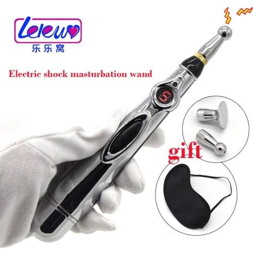 New electro shock sex toys magic wand massager clitoris stimulator Flirting toys breast stimulator adult sex toys for women