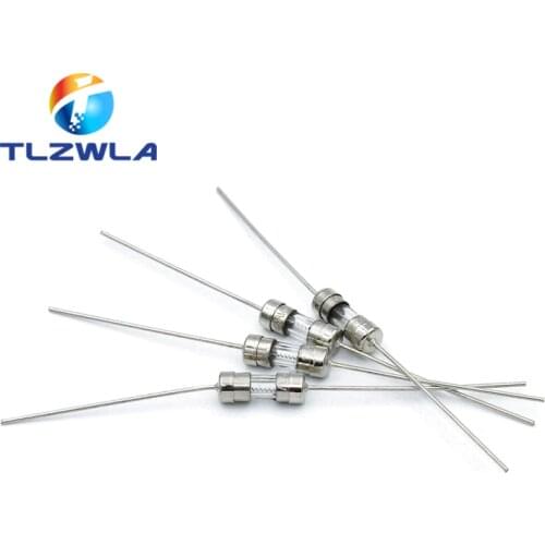 10pcs/lot 3.6*10 Fast-blow Glass Tube Fuse Fast Break With pin 3.6x10mm 0.5A 1A 1.5A 2A 3A 3.15A 4A 5A 6.3A 8A 10A AMP 250V