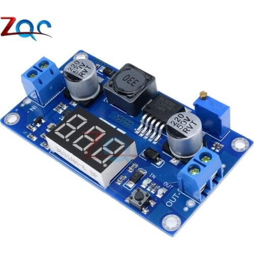 DC-DC XL6009 Boost Step Up Power Supply Module Adjustable DC 4.5 -32V to DC 5 -35V Voltage Regulator with Digital LED Voltmeter