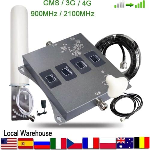 GSM Repeater 2G 3G 4G Cellular Signal Amplifier 4G Cellular Amplifier GSM 900 1800 2100 Mobile signal Booster Signal Repeater