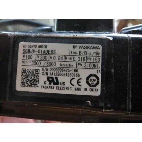 USED 100% TESTED AC SERVO MOTOR SGMJV-01ADE6S *100% REAL STOCK,Please contact us for real photo
