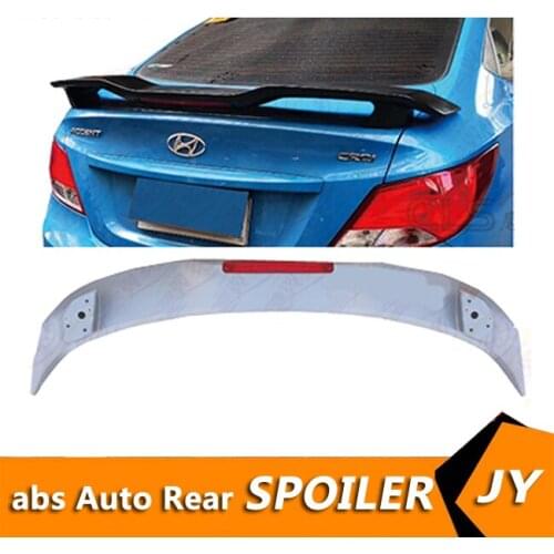 For Hyundai Accent Spoiler 2011-2015 VERNA Accent Spoiler FTY ABS plastic Material Car Rear Wing Color Rear Spoiler