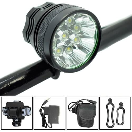 WasaFire 18000Lumen Bicycle Light 9* XML-T6 LED Head Front Outdoor Cycling Light Head lamp Torch Bike light +9600mAh battery