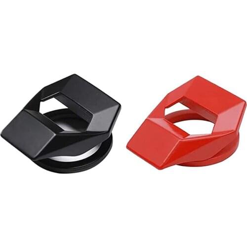 Car Engine Push Button Protective Cover,Start Button Switch Decorative Cover Trim for Universal Honda Civic Dodge