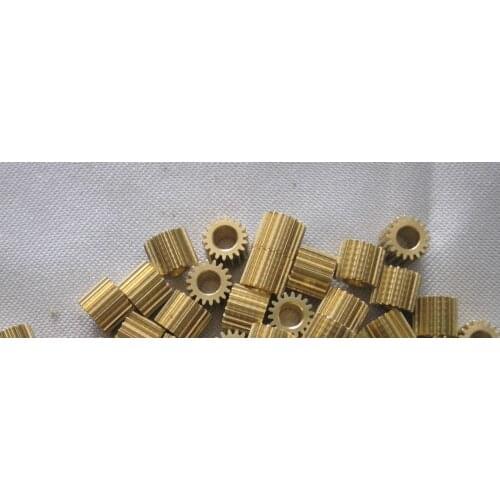 0.3M 18T copper gear Hole 3 mm fitting 2.98mm diameter Mechanical small module gear Practical remote control aircraft