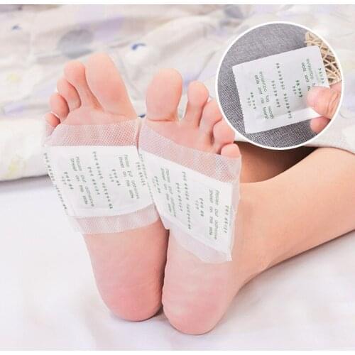20pcs(10pcs Patches(5 bags)+10pcs Adhesives) Detox Foot Patches Pads Toxins Feet Slimming Cleansing Adhesive Pad Weight Loss