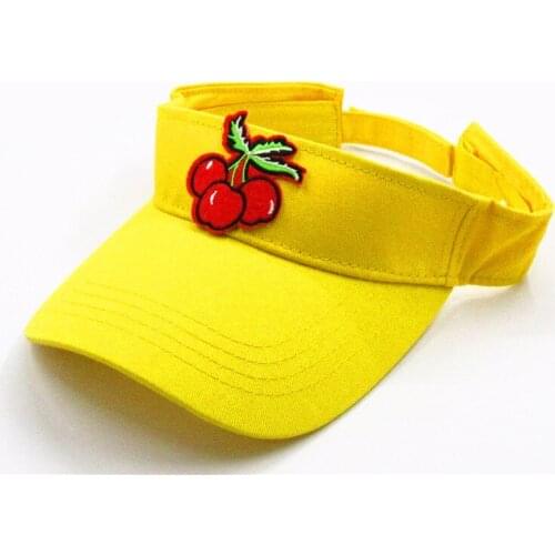 2020 new style Cherry fruit embroidery Visors Baseball Cap Adjustable Snapback cap for men and women 307