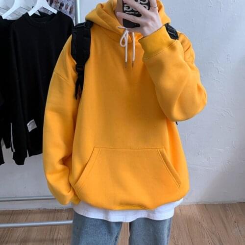 2021 New Women Hoodie Solid Color Harajuku Style Casual Loose Plus Size 5XL Autumn Streetwear 2021