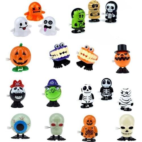 75 MM Transparent Twisted Egg Capsule Ball Clockwork Halloween Walking Ghost Series Twisted Egg Toy Gift Random Color