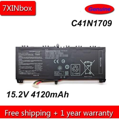 7XINBOX 15.2V 62wh Original C41N1709 0B200-02730000 Laptop Battery For ASUS ROG STRIX Series ROG STRIX GL503VS 0041A7700HQ