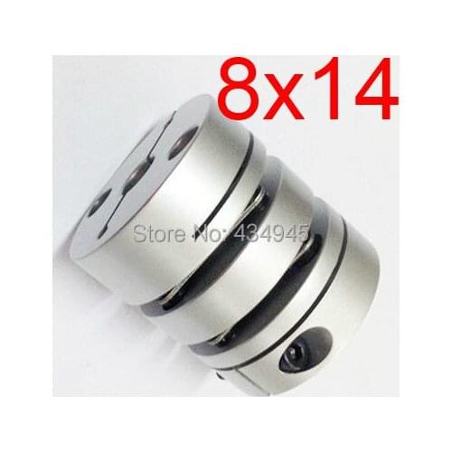8x14 8mm 14mm Double diaphragm Disc coupling ,electric coupler screw rod Stepper servo motor encoder shaft coupling D34 L45