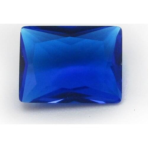 Free Shipping 3x5-10x12mm AAAAA Grade Rectangle Cut Synthetic Borland Glass Stone Gems