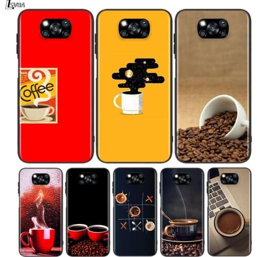 Black Cover Coffee in the morning for Xiaomi Mi Mix 3 A3 A2 A1 Poco M3 M2 C3 X3 X2 NFC F2 F1 CC9 CC9E Pro Phone Case