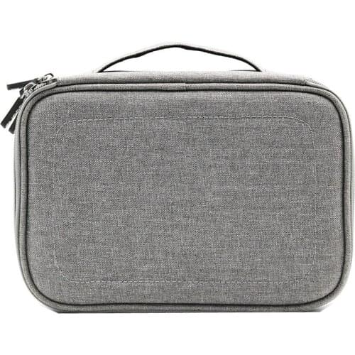 Travel Electronic Accessories Cable Organizer Bag Portable Case SD Cards Flash Drives Wires Earphones Double Layer Storage Box