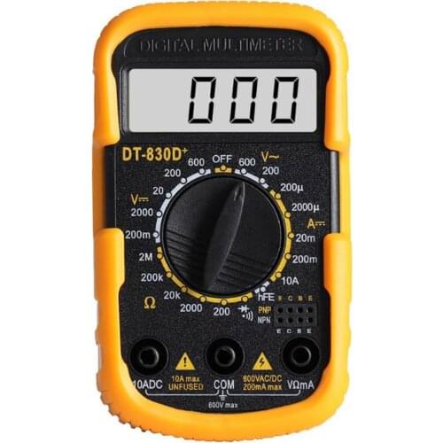 DT830D Mini Portable Digital Multimeter AC/DC Voltage Meter Current Tester