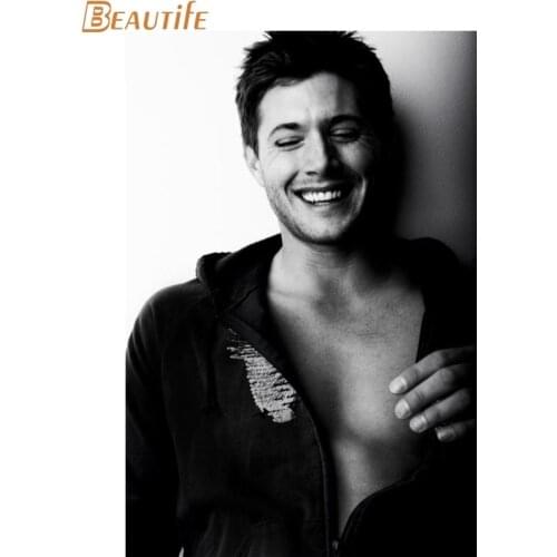 Hot Sale Custom Jensen Ackles Poster Home Decoration Fashion Silk Fabric Wall Poster Custom Poster
