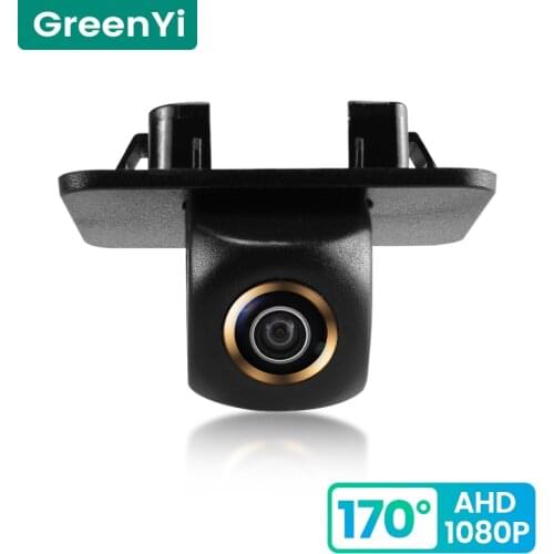 GreenYi 170° HD 1080P Car Rear View Camera for Mazda 2 Mazda2 2015-2017 4 Doors Night Vision Reverse Reversing 4 pin Vehicle AHD