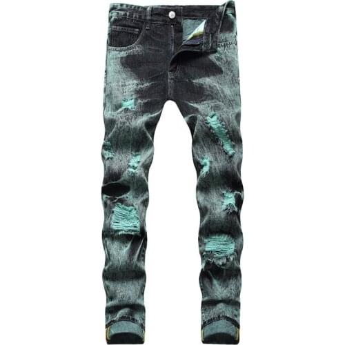HEYMAN KING Men's Biker Jeans