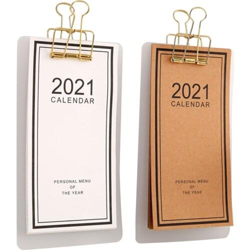 2021 Menu Calendar Useful DIY Small Wall Calendar For Teachers Office Workers Students To Record Life Home Decoration honest