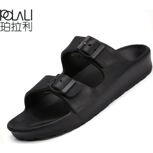 Summer Men Sandals Fashion Couples Beach Sandals Anti-Slip Lightweight Clogs Men Comfortable Jelly Sandal Unisex Garden Slippers