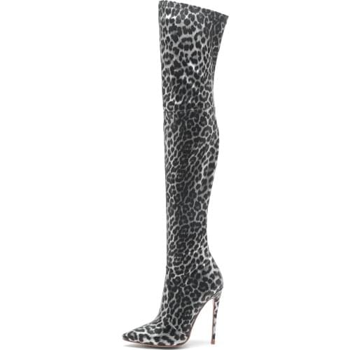 Arden Furtado Fashion Womens Shoes over the Knee High Boots Leather Classics Concise Zipper brown boots Big size 42 43