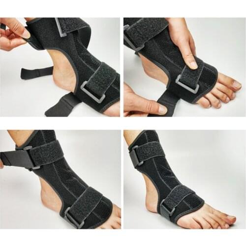 Night Foot Drop Orthosis Brace Aluminum Ankle Plantar Fasciitis Splint Support Foot Orthosis With Strap Supports