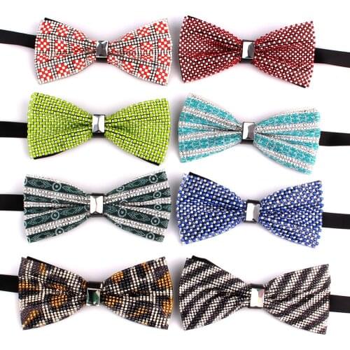 New Party Bowtie Striped Bow tie For Women Men Butterfly Ladies Bow knot Adult Bow Ties Cravats Wedding Bowties