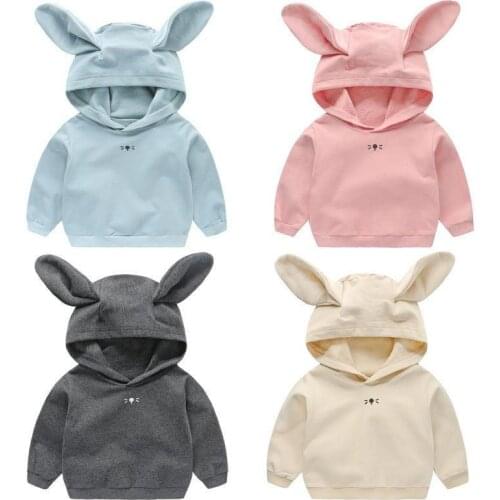 2021 New Arrival Spring Autumn Kids Hoodies Baby Boys Girls Hoody Older Children Long Sleeve Pullover Outerwear 6M-4Y