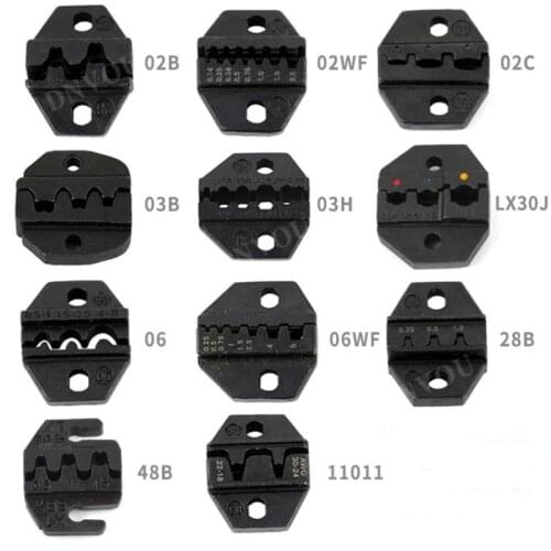 1pcs SN Crimp Pliers Jaws Plug Tube DuPont Insulated Non-Insulated Terminals 28B 48B Jaw Adapter Crimping Tool Replaceable Dies