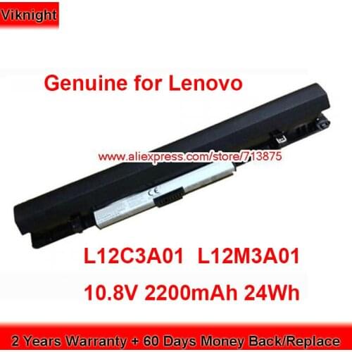 Genuine L12C3A01 Battery L12M3A01 for Lenovo IdeaPad S210 Touch 20257 S215 S20-30 Netbook 10.8V 2200mAh 24Wh