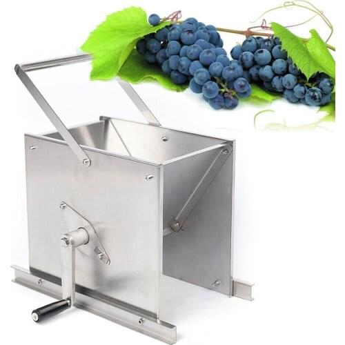 Manual Stainless Steel Grape Crusher MANUAL Crushing Machine Brewing Equipment