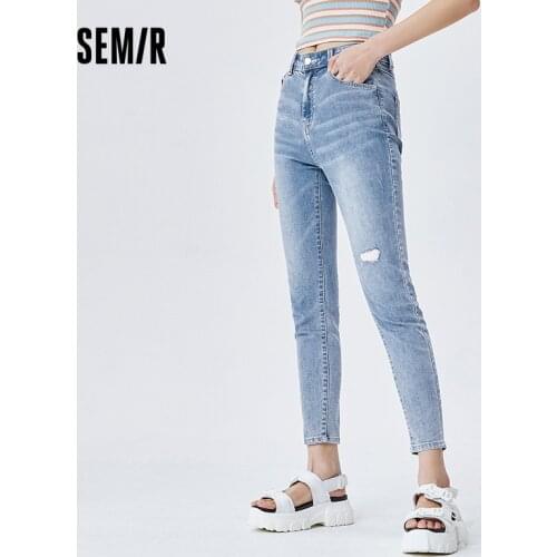 Semir Womens Ripped Jeans