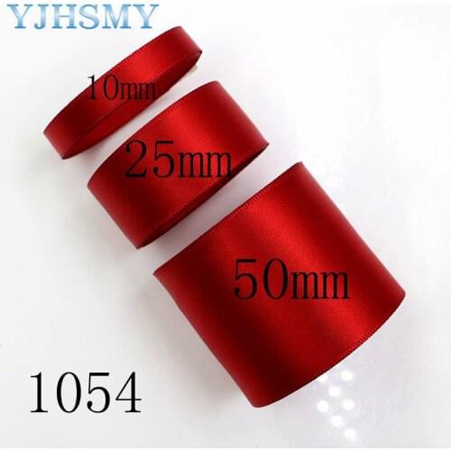 YJHSMY J-18207-D10MM 25 mm 10 yards Solid Color satin ribbons,DIY craft materials clothing accessories,jewelry wedding packaging