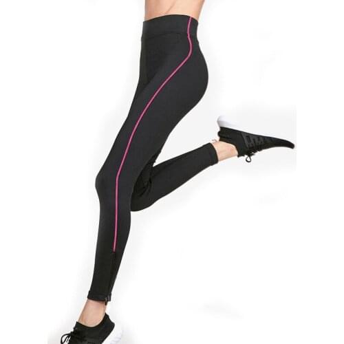 Womens High Waist Sauna Sweat Pants Slimming Neoprene Weight Loss Workout Capri Leggings with Zipper Burning Fat Yoga Pants