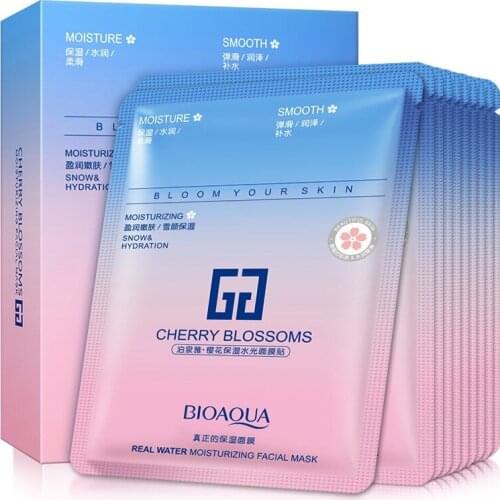 1 Sheet Cherry Miosturizing Facial Mask Nourishing Skin Care Brigthening Essence Masks Beauty