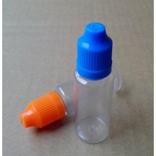 100pcs Empty PET Plastic Bottle E Liquid 20ml Bottles With Child Proof Cap Clear Vial