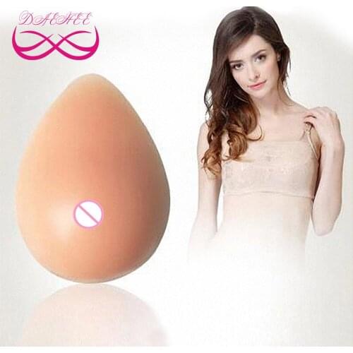 500g/Piece 100% Soft Nontoxic Medical Silicone Fake Breast Form Boobs Tits Chest For Mastectomy Breast Cancer with Real Touching