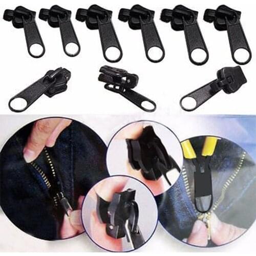 6pcs/lots Fix A Zipper Zip Slider Replacement Fixer Clothes Bags Instant Repair Tool