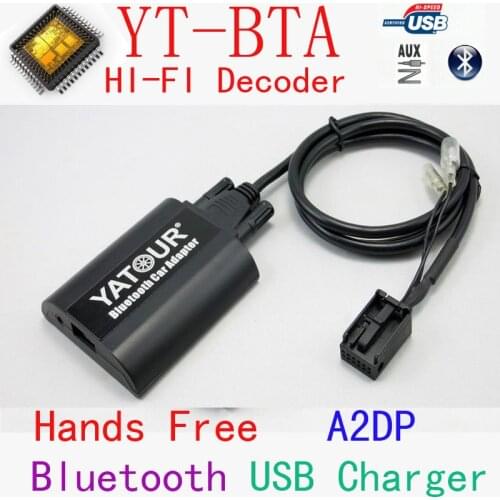 Yatour BTA RD4 Bluetooth car kit adapter fit Peugeot Citroen RD4 RT3 car radio for smartphone Hands free carkit A2DP music RT4
