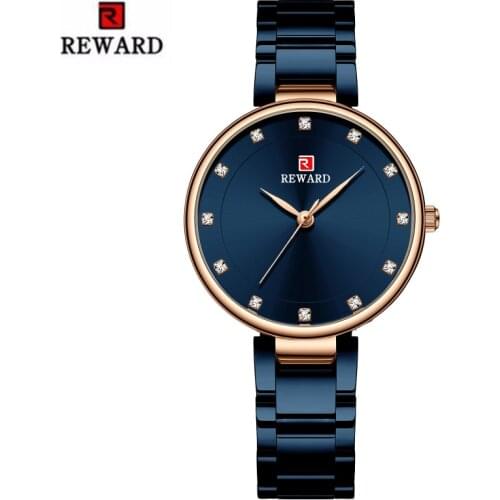 REWARD Watch Women Japanese Movement Fashion Simple Top Brand Luxury Stainless Steel Waterproof Ladies Watch Relogio Femnino
