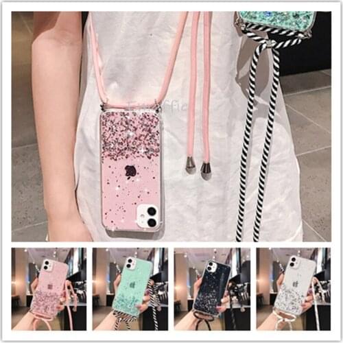 Neck Strap Case for Samsung Galaxy A20 A20S A21 A21S A30 A30S A31 A40 A41 A50 A50S A51 A50 A50S A51 A70 A70S A71 Cover Shell