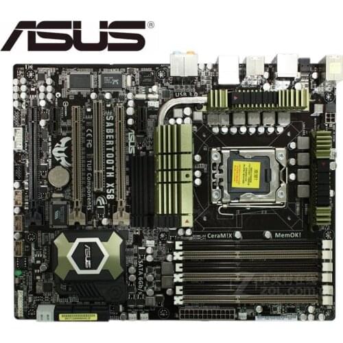 For ASUS SaberTooth X58 original motherboard LGA 1366 DDR3 for Core i7 Extreme/Core i7 24GB used Desktop motherboard sales