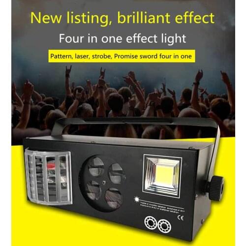 Good effect LED patterns laser strobe 4 IN 1 effect light 4 eyes image light good use for DJ disco Club Home entertainment KTV