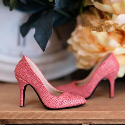 BJD doll shoes are suitable for 1/3gr sd16dd high heel multi-color optional stylish sexy base plaid high heel doll accessories