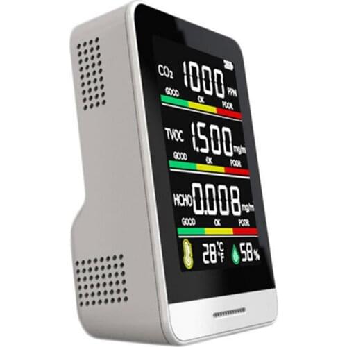 Air Quality Monitor Temperature Humidity Meter Household Tester Air Monitor CO2 Carbon Dioxide Detector Greenhouse