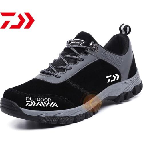 Daiwa Mens Outdoor Sport Fishing Shoes Anti Slip Wear Resistant Leisure Sports Shoes Camping Hiking Fishing Shoes Big Size39-49