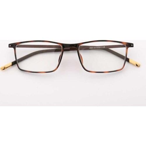 YOUTOP TR90 Rectangle Square Optical eyeglasses Full rim Men Women LightWeight Glasses Prescription Frame J523