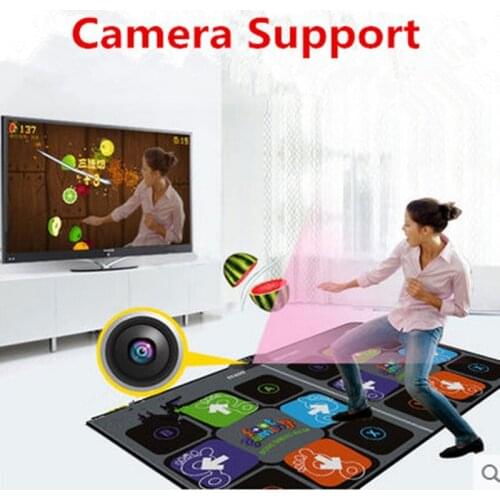 Camera Support Double Dance Mat Pad For Tv Usb Computer Step Game Rug dual User hd 11mm dancing machine yoga mat with two handle