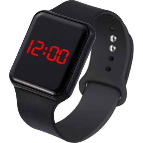 Sport Digital Watch For Women Fashion Casual Soft Silicone Watchband Electronic Watch Womens Wrist Watches Drop Shipping Reloj